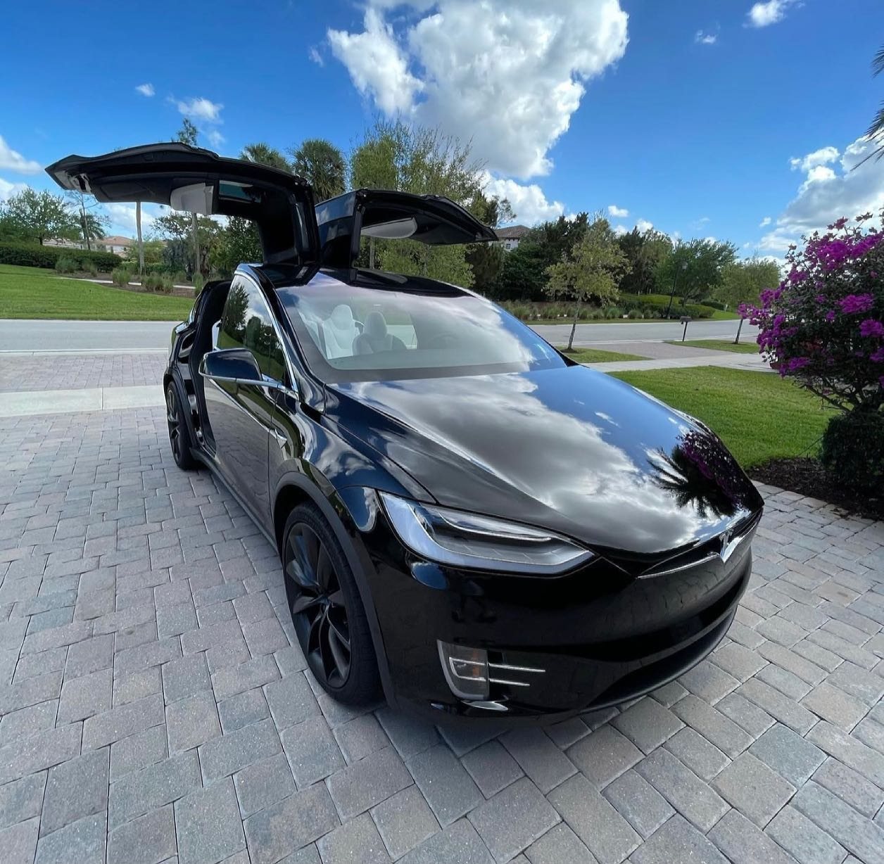 Tesla Model X - Black (Falcon Doors) protected at Elite Premium Detailing