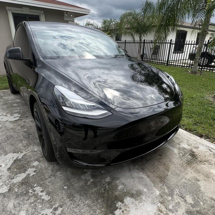 Tesla Model Y - Black protected at Elite Premium Detailing