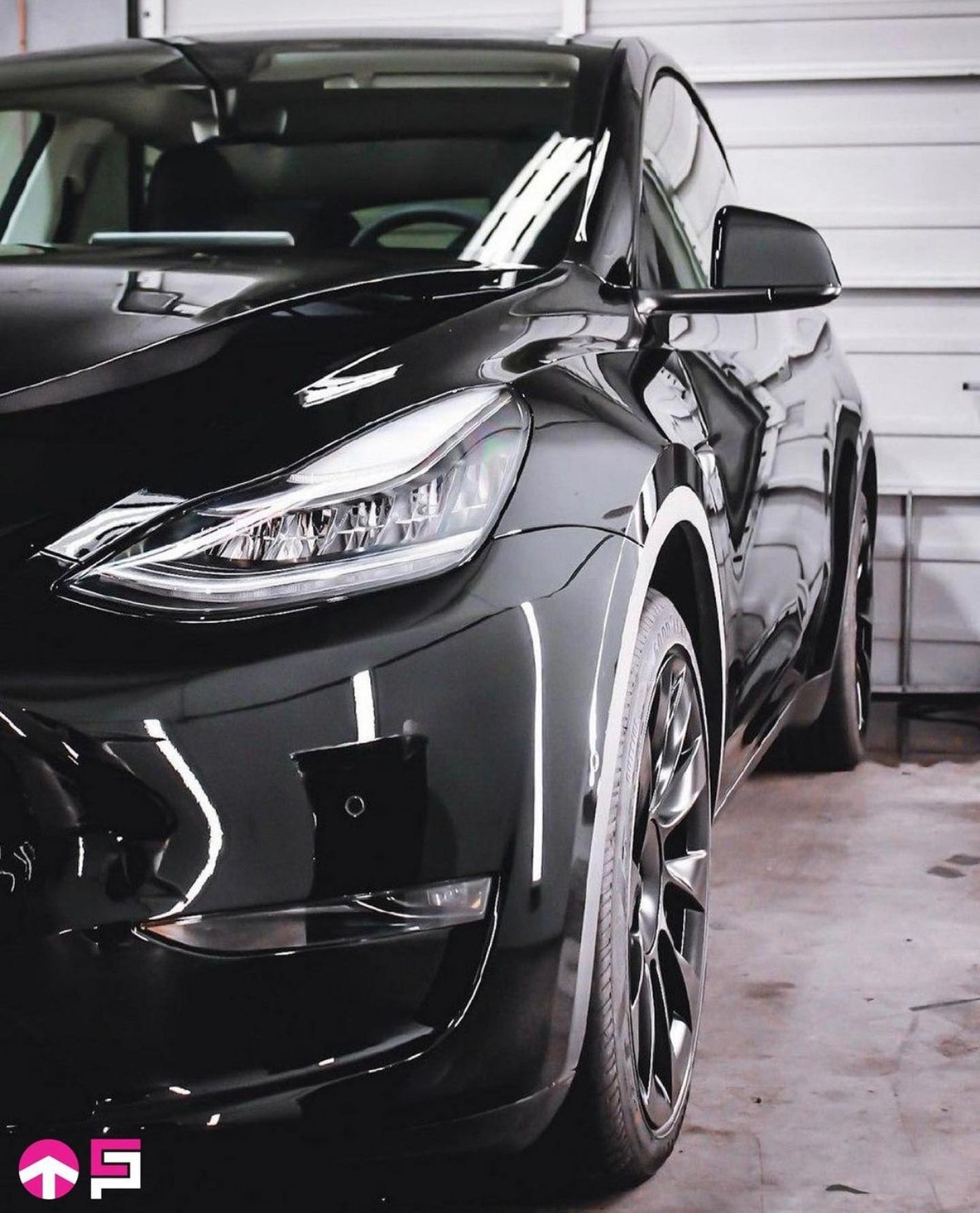 Tesla Model Y - Black (Machined Wheels) protected at Elite Premium Detailing