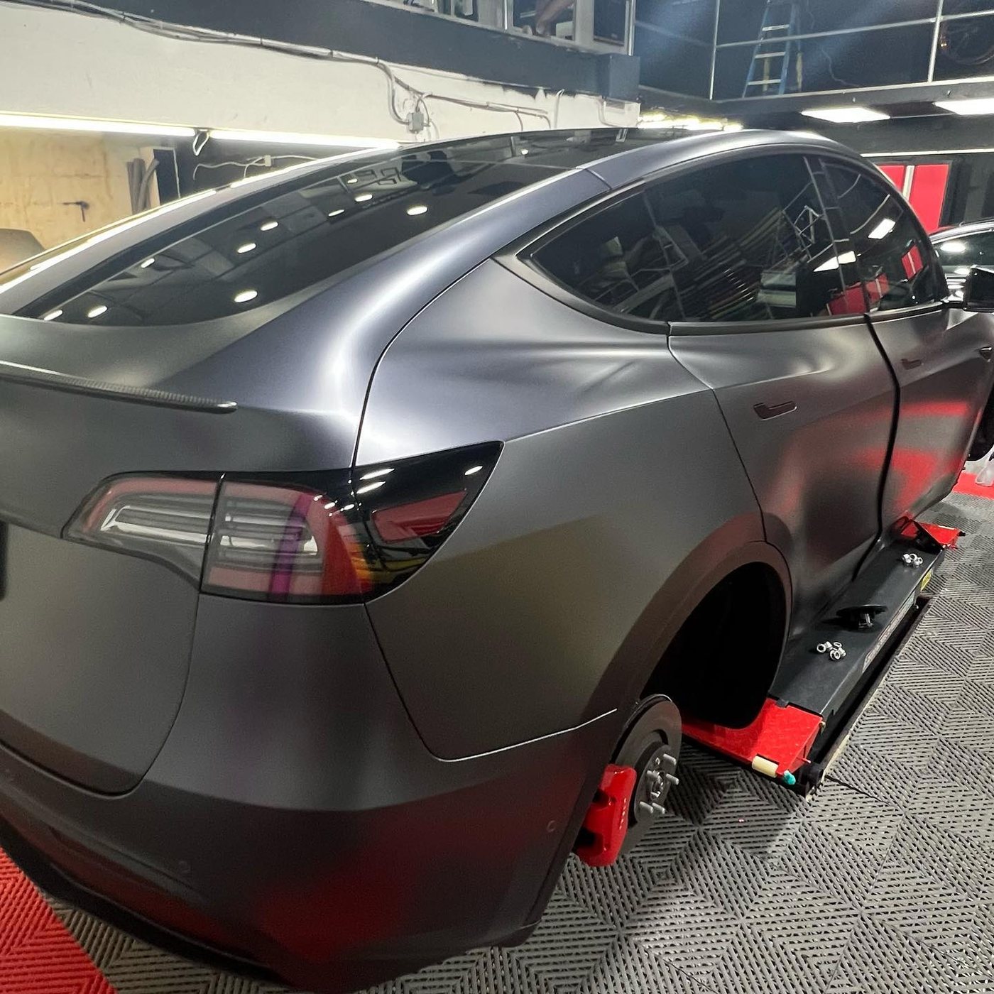 Tesla Model Y - Satin Gray protected at Elite Premium Detailing