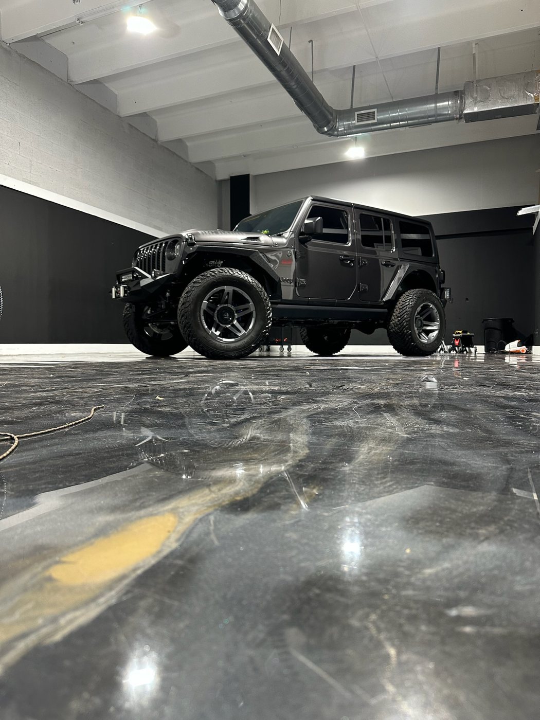 Jeep Wrangler - Matte Black protected at Elite Premium Detailing