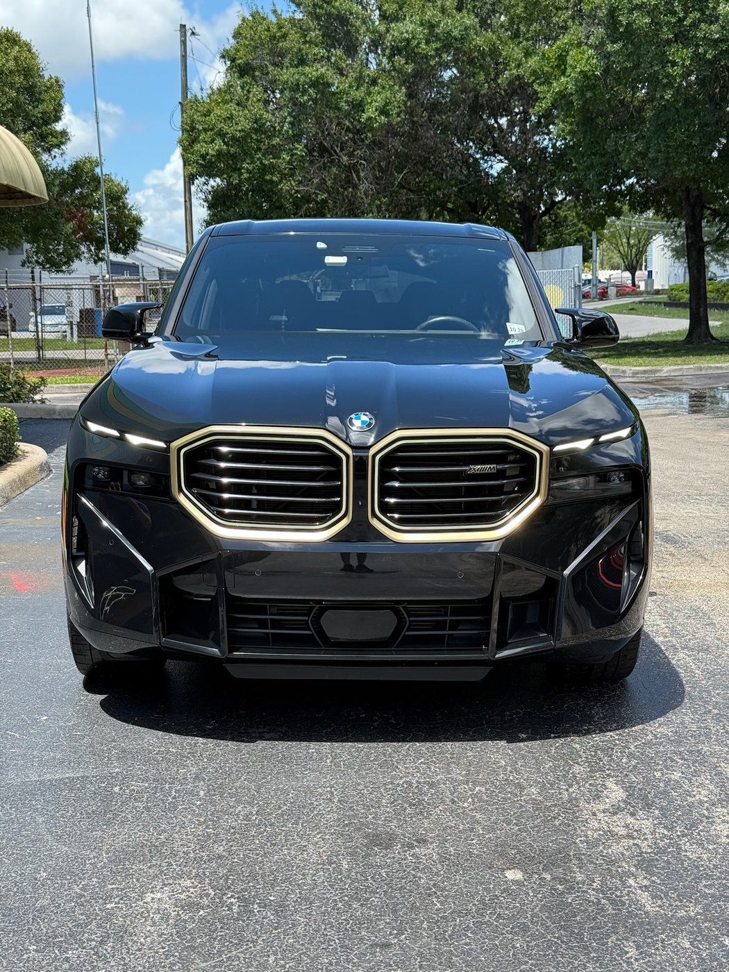 BMW XM - Black with Gold Trim protected at Elite Premium Detailing