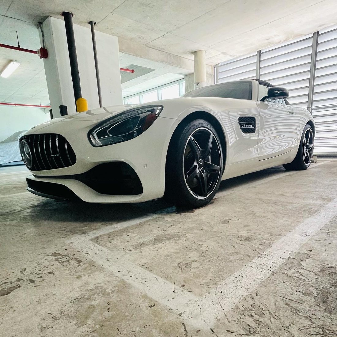 Mercedes-AMG GT Roadster coated by Elite during the Downtown Miami years, 2021