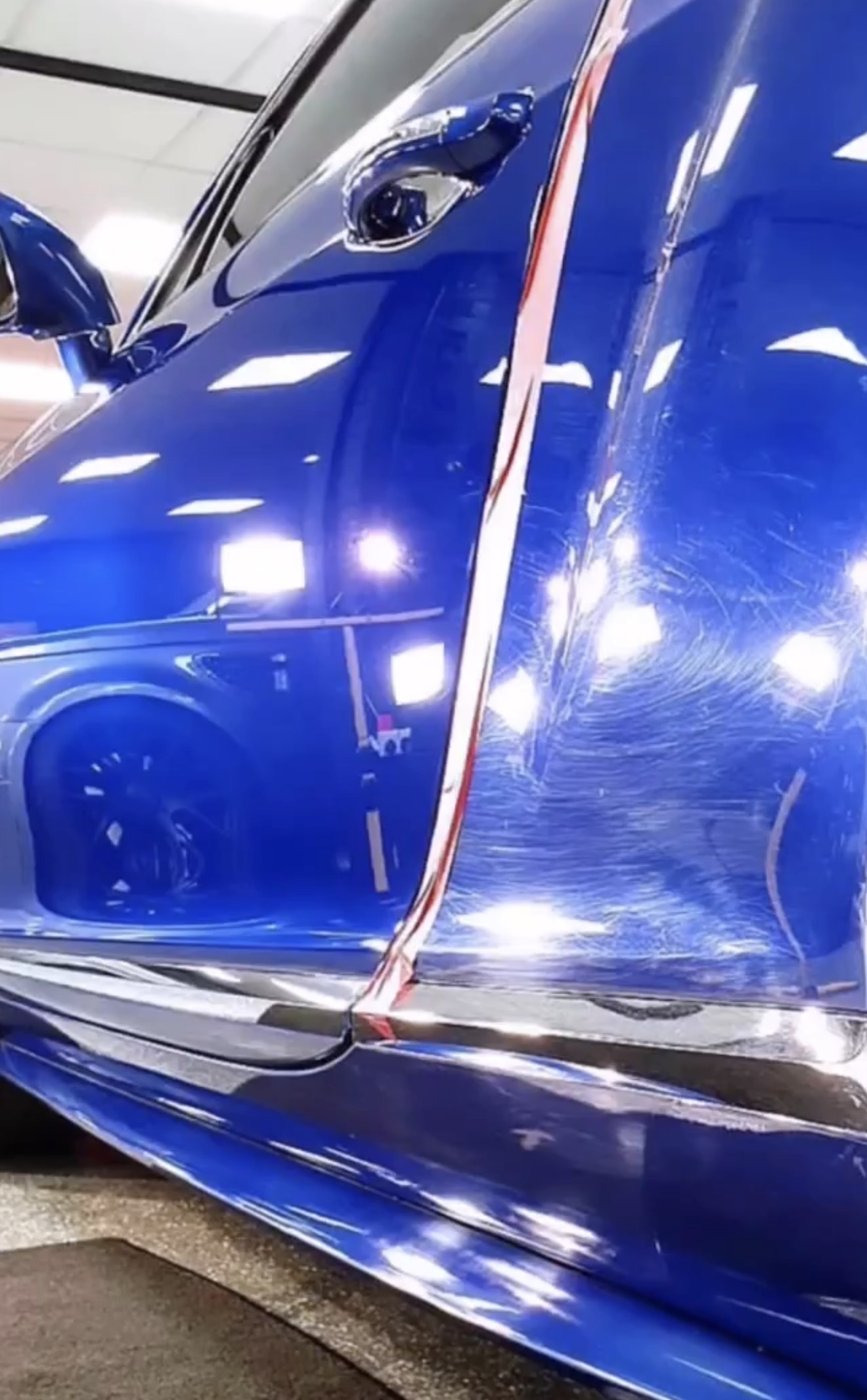 Paint correction on blue paint &mdash; deep gloss restored
