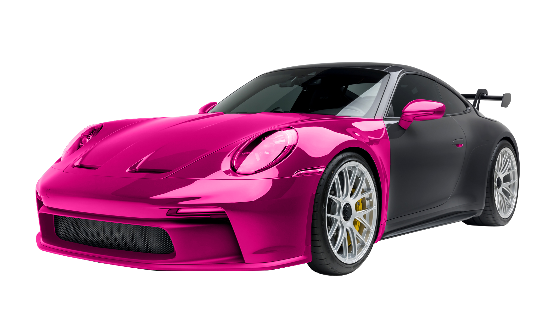 Full Front PPF coverage shown on a Porsche 911